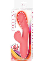 Load image into Gallery viewer, Goddess Heat Up Rechargeable Silicone Tapping Massager - Coral/Orange
