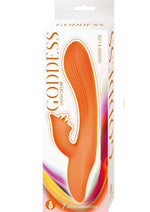 Load image into Gallery viewer, Goddess Lavish Desire Rechargeable Silicone Vibrator - Orange
