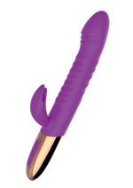 Load image into Gallery viewer, Goddess Thrusting Delight Rechargeable Silicone Dual Stimulating Vibrator
