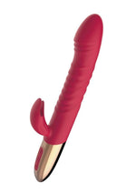 Load image into Gallery viewer, Goddess Thrusting Delight Rechargeable Silicone Dual Stimulating Vibrator
