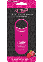 Load image into Gallery viewer, Goodhead Deep Throat To-Go Oral Anesthetic Spray Strawberry - .33oz
