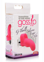 Load image into Gallery viewer, Gossip G-Thrill Silicone Finger Vibrator with Full Size Bullet - Pink
