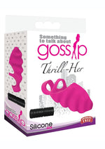 Load image into Gallery viewer, Gossip Thrill-Her Silicone Finger Vibrator - Pink
