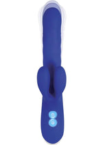 Load image into Gallery viewer, Grand Slam Thrusting and Twirling Rechargeable Silicone Vibrator with Clitoral Stimulator
