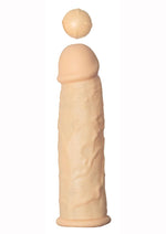 Load image into Gallery viewer, Great Extender 1st Silicone Vibrating Sleeve - Vanilla - 6.5in
