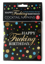 Load image into Gallery viewer, Happy F&#39;n Birthday Napkins - Multicolor - 8 Per Pack
