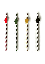 Load image into Gallery viewer, Happy F&#39;n Birthday Tall Party Straws - Assorted Colors - 8 Per Pack
