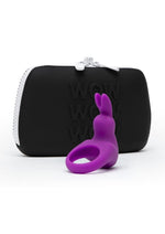 Load image into Gallery viewer, Happy Rabbit Cock Ring Rechargeable Silicone Kit - Black/Purple - 2 Piece
