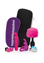 Load image into Gallery viewer, Happy Rabbit Couples Rechargeable Silicone Pleasure Kit - Pink/Purple - 7 Piece
