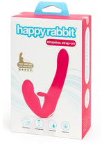 Load image into Gallery viewer, Happy Rabbit Strapless Strap-On Silicone Rabbit Vibrator - Pink
