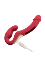 Load image into Gallery viewer, Harmony Duo App-Controlled Rechargeable Silicone Strapless Strap-On
