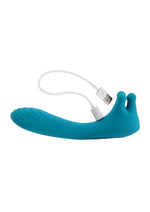 Load image into Gallery viewer, Heads Or Tails Silicone Rechargeable Dual Vibrator