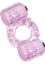 Load image into Gallery viewer, Hero Double Pleaser Teaser Vibrating Cock Ring - Purple

