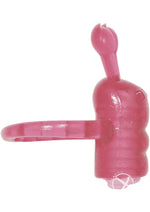 Load image into Gallery viewer, Horny Honey Coochy Caterpillar Vibro Cock Ring - Magenta/Pink
