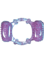 Load image into Gallery viewer, Humm Dinger Double Dinger Dual Vibrating Cockring - Purple
