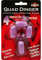 Load image into Gallery viewer, Humm Dinger Super Quad Vibrating Cock Ring - Purple
