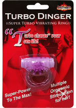 Load image into Gallery viewer, Humm Dinger Super Turbo Vibrating Cock Ring - Purple
