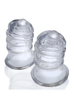 Load image into Gallery viewer, Hunkyjunk Elong Wide Base Nipsuckers - Clear
