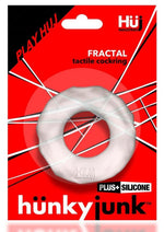 Load image into Gallery viewer, Hunkyjunk Fractal Tactile Cockring - Clear/Clear Ice
