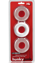 Load image into Gallery viewer, Hunkyjunk Huj3 Silicone C-Rings - Clear/White/White Ice - 3 Pack
