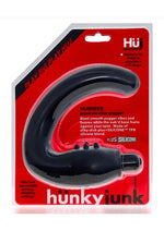 Load image into Gallery viewer, Hunkyjunk Hummer Silicone Vibrating Prostate Pegger - Tar - Black

