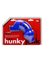 Load image into Gallery viewer, Hunkyjunk Lockdown Silicone Chastity Cage - Blue
