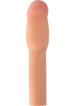 Load image into Gallery viewer, Hustler 4 Inch Penis Extension - Flesh/Vanilla - 8in
