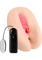 Load image into Gallery viewer, Hustler Alexis Texas Vibrating Pussy and Ass Masturbator with Remote Control Bullet - Flesh
