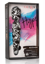 Load image into Gallery viewer, Hype USB Rechargeable Massager Waterproof - Black/Multicolor/White - 8.25in
