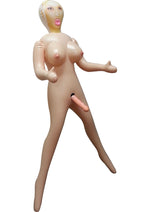 Load image into Gallery viewer, I Am Angie Vibrating Inflatable Love Doll with Vibrating Dildo - Vanilla - 7in
