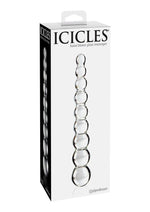 Load image into Gallery viewer, Icicles No. 2 Beaded Glass Anal Probe - Clear
