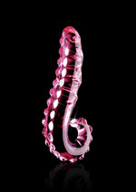 Load image into Gallery viewer, Icicles No. 24 Textured Glass Dildo - Pink - 6in
