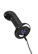 Load image into Gallery viewer, Icicles No. 84 Rechargeable Glass P-Spot Plug with Remote Control - Black
