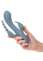 Load image into Gallery viewer, III Triple Ecstasy Rechargeable Silicone Stimulating Massager
