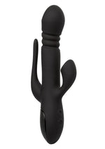 Load image into Gallery viewer, III Triple Euphoria Rechargeable Silicone Stimulating Vibrator - Black
