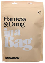 Load image into Gallery viewer, In A Bag Vegan Leather Silicone Harness and Dong - Black