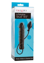 Load image into Gallery viewer, Inflatable Stud Dildo - Black - 9.5in
