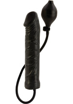 Load image into Gallery viewer, Inflatable Stud Dildo - Black - 9.5in

