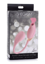 Load image into Gallery viewer, Inme Shegasm 8x Tandem Plus Rechargeable Silicone Suction Clitoral Stimulator and Egg - Pink

