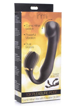 Load image into Gallery viewer, Inmi 10x Pleasure Pose Vibe with Clit Stimulator Silicone Rechargeable Vibrator - Black