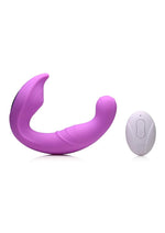 Load image into Gallery viewer, Inmi 5x Come Hither Rechargeable Silicone Vibrator with Remote Control - Purple
