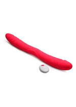 Load image into Gallery viewer, Inmi 7x Double Down Rechargeable Silicone Double Dildo with Remote Control - Pink
