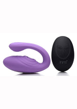 Load image into Gallery viewer, Inmi 7x Pulse Pro Pulsing Silicone Rechargeable Clit Stim Vibe with Remote Control - Purple
