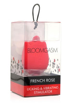 Load image into Gallery viewer, Inmi Bloomgasm French Rose Silicone Rechargeable Licking and Vibrating Clitoral Stimulator - Red
