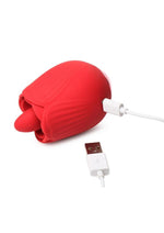 Load image into Gallery viewer, Inmi Bloomgasm French Rose Silicone Rechargeable Licking and Vibrating Clitoral Stimulator
