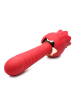 Load image into Gallery viewer, Inmi Bloomgasm Racy Rose Thrusting and Licking Rose Rechargeable Silicone Vibrator
