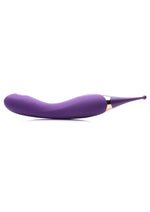 Load image into Gallery viewer, Inmi Power Zinger Pro Pulsing G-Spot Silicone Rechargeable Pinpoint Vibrator with Interchangeable Tips - Purple

