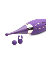 Load image into Gallery viewer, Inmi Power Zinger Pro Pulsing G-Spot Silicone Rechargeable Pinpoint Vibrator with Interchangeable Tips
