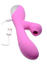 Load image into Gallery viewer, Inmi Shegasm 5 Star Rabbit Suction Come Hither Rechargeable Silicone Vibrator
