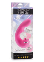 Load image into Gallery viewer, Inmi Shegasm 5 Star Tapping Silicone Rechargeable G-Spot Vibrator with Suction - Pink
